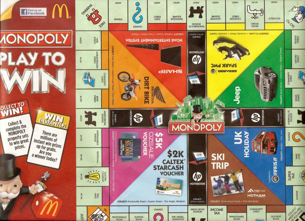 McDonald's Monopoly Game