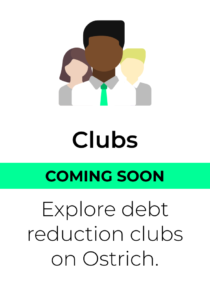 ostrich debt paydown clubs
