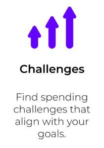 spending challenges card ostrich app