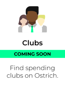 spending clubs card ostrich app
