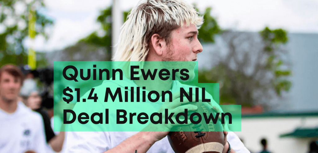 Quinn Ewers $1.4 million NIL deal breakdown ostrich app cover art