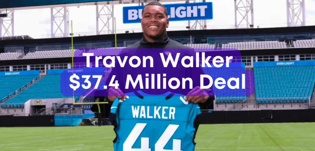 Travon Walker $37.4 million contract ostrich app